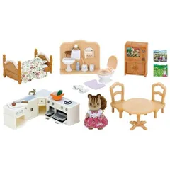 シルバニアファミリー セ-194 赤い屋根の大きなお家 おすすめ家具セット [エポック]