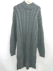 ■ ⊇ ntiqua アンティカ カジュアル系 長袖 ケーブルニット サイズＦ ネイビー系 レディース E  【1507160028176】