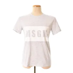 美品 MSGM ロゴプリント クルーネック 半袖 Tシャツ カットソーヒーツアパレル