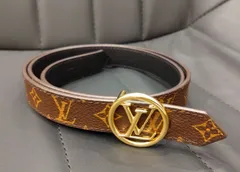2038 綺麗！ LOUISVUITTON ルイヴィトン モノグラム LVサークル リバーシブル 20mm ベルト M0567