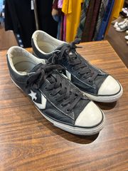 【希少】Converse x John Varvatos  All Star コンバース オールスター ローカット スニーカー  ブラック レザー 27.5cm A-504