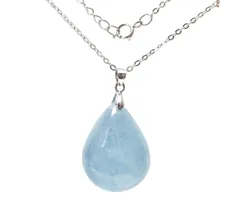 在庫処分　厄除け 天然石 レディース S925印刻あり K18ゴールドメッキシルバー ３月の誕生石 ネックレス ネックレス ペンダント プレゼント アクアマリン [Ｋ　ＫＯＵＯＫＵ　古憶]