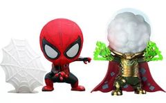 【中古】フィギュア スパイダーマン(ウェブ・シューティング版)＆ミステリオ 2体セット 「スパイダーマン：ファー・フロム・ホーム」 コスベイビー サイズS