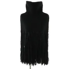 ハイク HYKE 11249 RIBBED TURTLENECK SWEATER CAPE セーター ケープ ベスト ウール 黒 /MI ■OS レディース ハイク HYKE 11249 RIBBED TURTLENECK SWEATER CAPE セーター