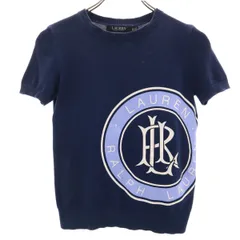 ラスト1枚【新品未使用】ラルフローレン ブラック 半袖コットンニット S 新品未使用】ラルフローレン ブラック 半袖コットンニット S