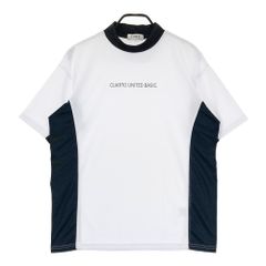 サイズ：1 NEW BALANCE GOLF ニューバランス  モックネック 半袖Tシャツ ボーダー柄 ホワイト系 [240101456012] ゴルフウェア レディース ストスト NEW BALANCE GOLF ニューバランス モックネック 半袖Tシャツ