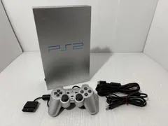【動作確認済み】SONY PS2 SCPH-50000 サテンシルバー コントローラー＆ケーブル付き
