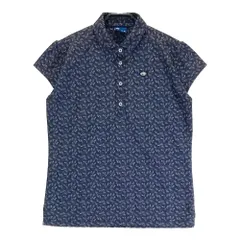 サイズ：M FIDRA フィドラ  半袖ポロシャツ 総柄 グレー系 [240101464744] ゴルフウェア レディース ストスト