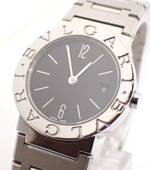 磨き済み BVLGARI(ブルガ)リ ブルガリブルガリ BB26SS SS QZ ステンレス クオーツ レディース スモールデイト
