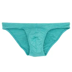 ブリーフ ショーツ メンズ ビキニブリーフ ローライズ シンプル 杢柄 セクシー サラサラ ストレッチ 立体縫製 薄手 スポーツ 黒  紫 紫 緑 青 M-3L ms-002