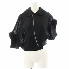 コムデギャルソン COMME des GARCONS AD2004 パンクバレリーナ期 ブルゾン ジャンパー ショート丈 変形 メッシュ S 黒 ブラック /AN17のサムネイル
