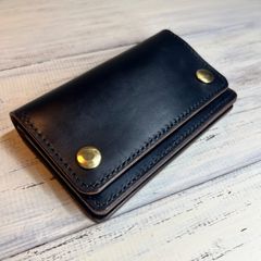 【トラッカーウォレット ミドル　2層】 クロムエクセル 茶芯 universal ゴールド