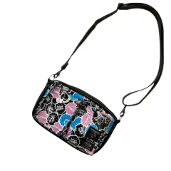 ハローキティ ボディバッグ PORTER ブラック 星柄 再入荷】ハローキティメタリックぬいぐるみショルダー BLACK