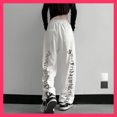 【スタッフおすすめ！】 ハイウェストスウェットパンツ レディース ジョガーパンツ女性/ダンスパンツ 白黒/ストリートスポーツ 春秋夏 ストレートパンツ ウエストゴム おすすめ おしゃれ　かわいい　人気 84BIXIN-003