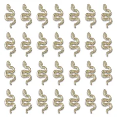 ネイルパーツ ゴールド 蛇 18ｍｍ 50個 ヘビ チャーム デコ レジン ハンドメイド 手芸 パーツ BD3607