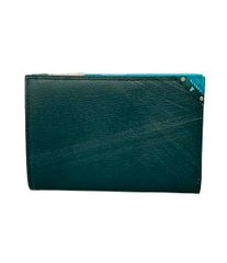 美品 ランバンオンブルー 二つ折り財布 メンズ LANVIN en Bleu