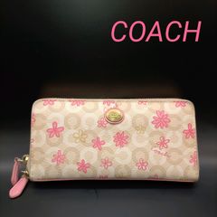 COACH　コーチ　長財布　レディース　花柄