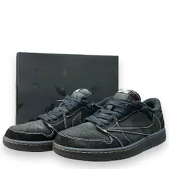 27cm NIKE × TRAVIS SCOTT AIR JORDAN 1 LOW OG SP BLACK PHANTOM スニーカーのサムネイル