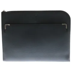 Cartier (カルティエ) マスト クラッチバッグ セカンドバッグ ケース 収納 ブラック×レッド レザー シルバー金具のサムネイル