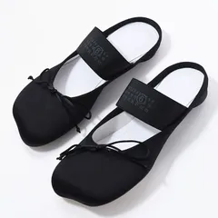 MM6 MAISON MARGIELA エムエムシックス メゾン マルジェラ シューズ バレエミュール S59WX0074 P5560 レディース ブラック フラットシューズ オケージョン