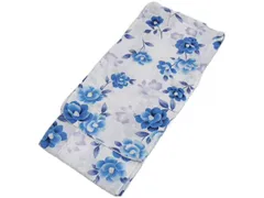 着物美人 女の子浴衣 綿紅梅 変り織り 子供浴衣 女児浴衣 女の子 子供 女児 キッズ ジュニア 浴衣女の子 可愛い 女の子浴衣白 子供浴衣白 女の子浴衣150 13歳 14歳前後 150cm前後 【 白 椿 】m606411E