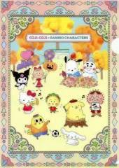 【中古】クリアファイル 集合 オリジナルA4クリアファイル 「コジコジ×サンリオキャラクターズ×ファミリーマート」 対象お菓子購入特典