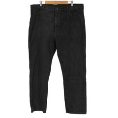 ラスラー RUSTLER ブラックデニムパンツ メンズ  42X30