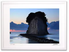 アートフォト 絵画 壁掛け 奥能登・見附島2/珠洲市/インテリア 壁掛け 額入り 額装込 風景画 油絵 ポスター アート アートパネル リビング 玄関 プレゼント モダン アートフレーム おしゃれ 飾る Mサイズ