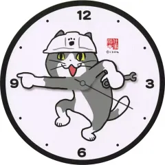 仕事猫 ウォールクロック 約30cm Amazon.co.jp: 仕事猫 WALL CLOCK ウォールクロック 時計 壁掛け