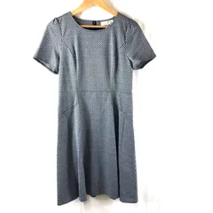 アリスバーリー Aylesbury  ワンピース タグ付き チェック 半袖 バックファスナー 日本製 黒 11サイズ 963738