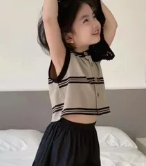 新品　セットアップベスト　スカート　上下セット　お出かけ　オシャレ　120