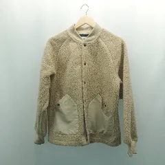 ◇ coen コーエン ボア素材 フロントボタン ポケット 秋冬 長袖 ブルゾン サイズSMALL ベージュ レディース E  【1307260012668】のサムネイル