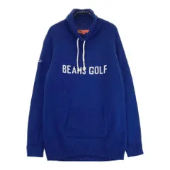 サイズ：L BEAMS GOLF ビームスゴルフ  ハイネック 長袖ニットセーター  ブルー系 [240101498039] ゴルフウェア レディース ストスト サイズ：L BEAMS GOLF ビームスゴルフ ハイネック 長袖ニット