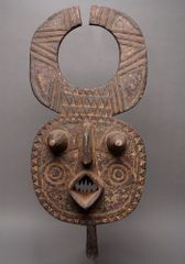 アフリカ　ブルキナファソ　ボボ族　マスク　仮面　No.278　木彫り　アート