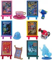 【中古】トレーディングフィギュア 全6種セット 「ディズニー ミニチュアフィギュアコレクション ポスター＆アイテム」 東京ディズニーリゾート限定