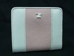 ♡未使用保管♡coureges クレージュ　 二つ折り財布 ロゴ バイカラー 未使用保管♡coureges クレージュ 二つ折り財布 ロゴ バイカラー
