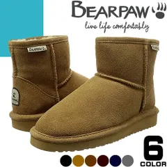 ベアパウ デミ BEARPAW DEMI ムートンブーツ ミニ ショートブーツ スノーブーツ レディース 日本正規品 シープスキン レザー 本革 防滑 防寒 撥水 大きいサイズ ブランド プレゼント チャコール グレー