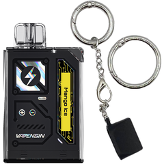 Vapengin7500（ベイプエンジン）Mango Ice（マンゴーアイス）Vapengin7500専用キャップ付きキーホルダーセット ベイプ 本体 持ち運びシーシャ vape 電子タバコ 爆煙