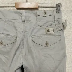 ☆Timberland チノパン コットンパンツ ワーク ボトムス シームポケット サイドシンチバック オフホワイト きなり 表記サイズ29/32 W32〜33相当 オールシーズン ティンバーランド トルコ製 ブランド古着 USEDのサムネイル