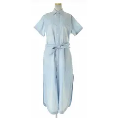 【POLORALPHLAUREN】ベルト付 シャンブレーマキシシャツ半袖ワンピース