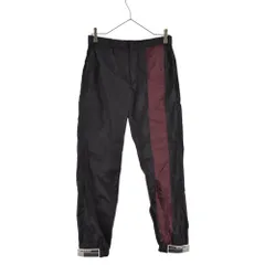 PRADA (プラダ) 18SS Nylon Trousers Contrasting Band ナイロン トラウザーズ コントラストバンド トラック パンツ ブラック UP0004 S181 1QZHのサムネイル