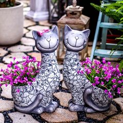 鉢植え 植木鉢 プランター プラントポット フラワーポット 花瓶 ガーデニング 屋内 屋外 インテリア 庭 玄関 ネコ キャット 女の子 男の子 多肉植物 サボテン 可愛い