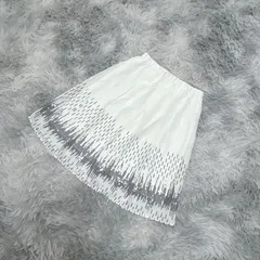 ■【協同組合 関西ファッション連合】ひざ丈スカート【2】個性的  一点もの  白系  ホワイト  レディース  【送料無料】のサムネイル
