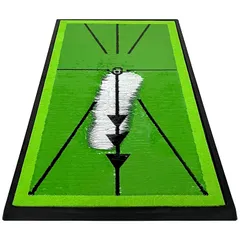 【迅速発送】GolfStyle ゴルフマット ゴルフ 練習 マット 素振り スイング 練習器具 室内 屋外 人工芝 ゴムマット 素振り ショットマット 練習用