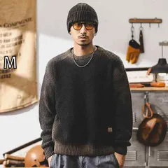 [M]秋　冬 メンズ  服 シンプル ファッション オシャレ 大人 かっこいい 大きいサイズ ストリート 紳士服 アメリカン セーター 冬 レトロ スプレー ウォッシュ 秋　冬 ジャケット