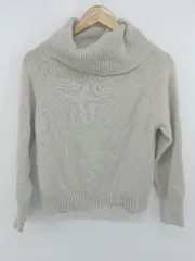 ◇ Simplicite シンプリシテェ タートルネック 長袖 ウール ニット セーター グレー レディース P  【1212200004941】