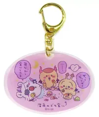 【中古】キーホルダー 集合(てんしとあくま) てんし あくま イラチェン!レンチキュラーアクリルキーホルダー 「ちいかわ なんか小さくてかわいいやつ てんし あくま＠東京駅」