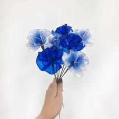 【お得なブーケ】青薔薇MIXのブーケ ７本セット　b2015