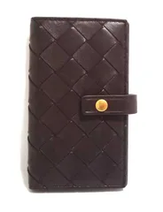 ボッテガヴェネタ キーケース マキシ イントレチャート ダークブラウン 茶色 レザー メンズ レディース 593025 BOTTEGA VENETA ブラウン