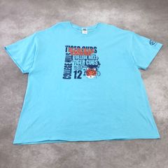 GILDAN ギルダン Tシャツ 半袖 古着 USED Vintage ヴィンテージ アメカジ 両面プリント スポンサー 動物 カレッジヒルズ タイガーカブス 虎 イラスト